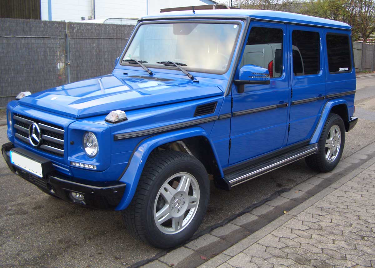 MB G-Klasse in ultramarin foliert