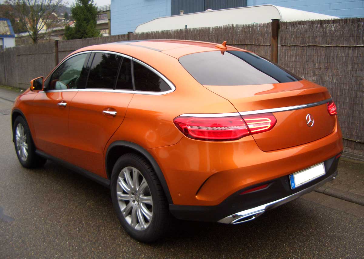 Heckansicht des Mercedes GLE Heckansicht des Mercedes GLE